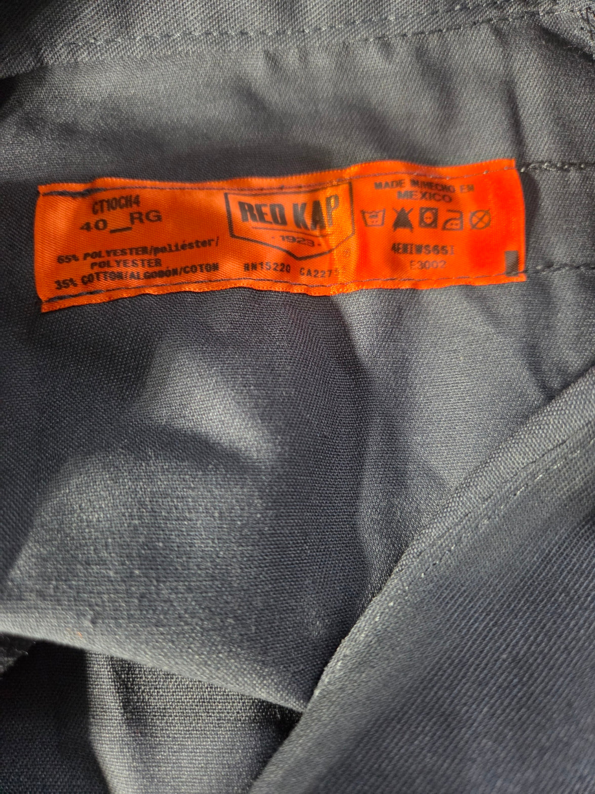 Coverall mens Twill Action Back Red Kap | Size 40 (Chest) - Regular length