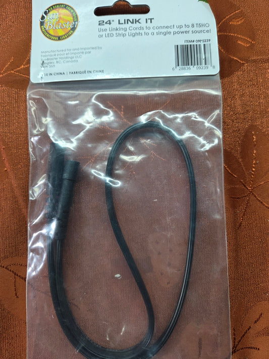 SunBlaster 0900239 Link Cord 24" Small, Black
