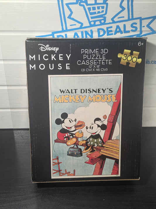 Disney Mickey Mouse "Lunch" : Prime 3D Lenticular Puzzle, 300pc, 6+, 12" x 18"
