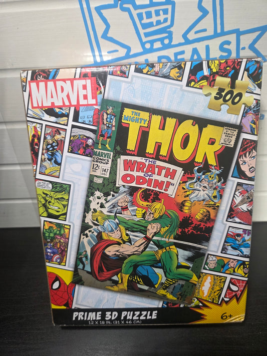 Thor - The Wrath of Odin : Prime 3D Lenticular Puzzle, 300 Pieces, 6+, 12" x 18"