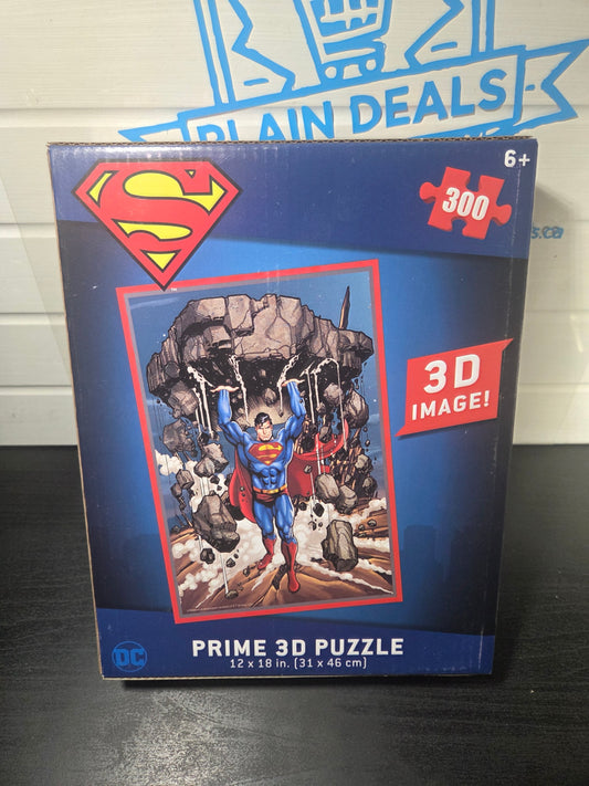 Superman Super Strength : Prime 3D Lenticular Puzzle, 300pc, 6+, 12"x18"