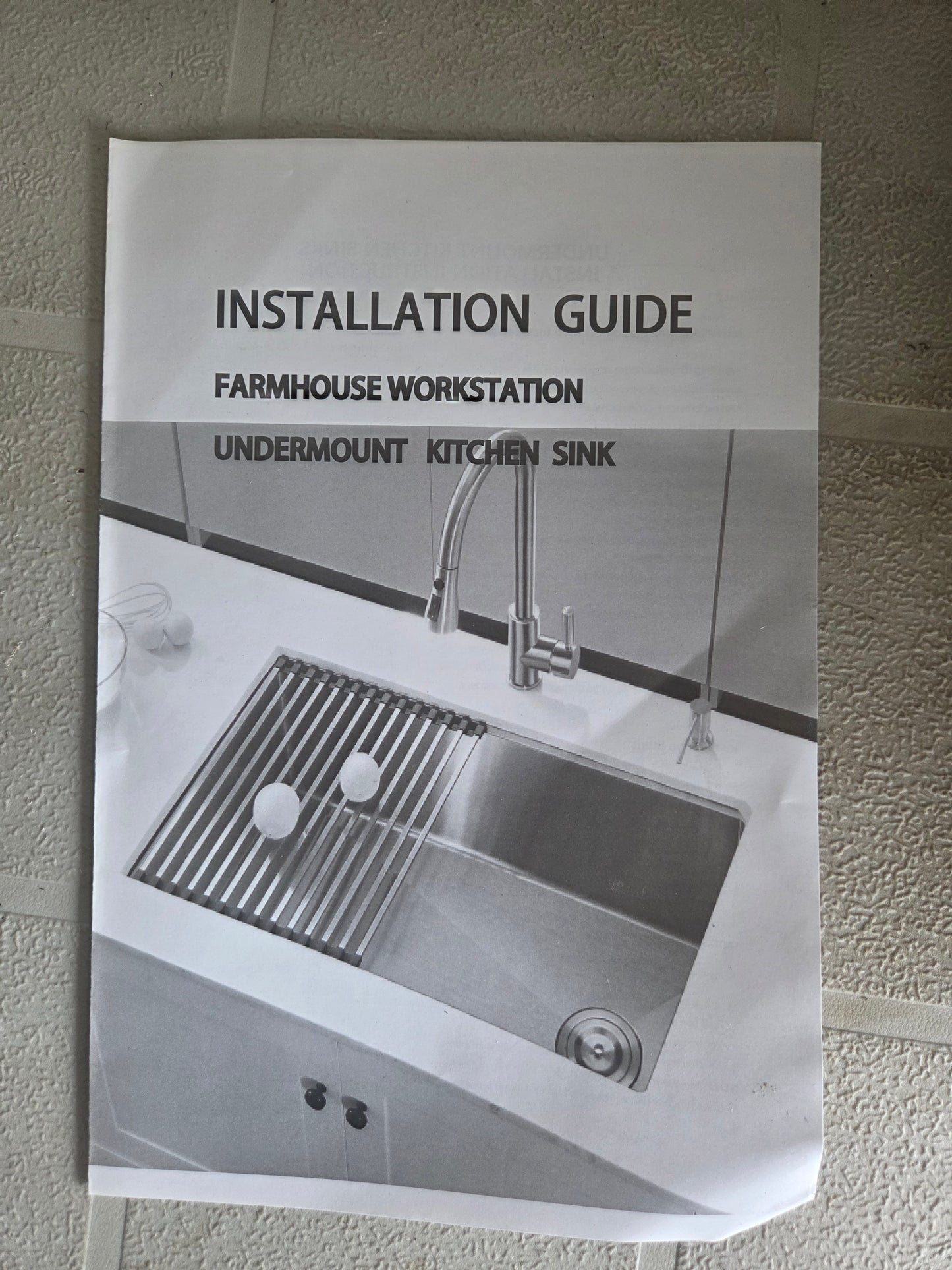 (Damaged Rim) 30 Inch Black Stainless Steel Undermount Double Kitchen Sink - New