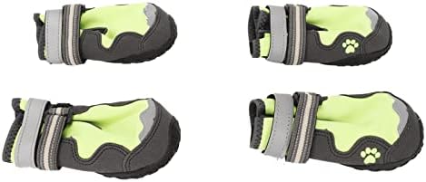 Dog Booties Protectors 4Pcs Reflective Adjustable Straps Breathable Type 7