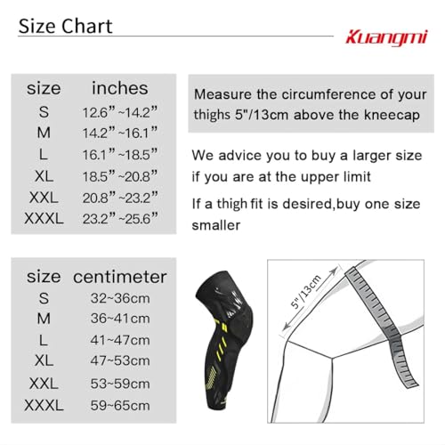 Knee Pad Leg Sleeve Compression Multi-Sport Support Kuangmi