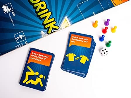 Drinkopoly : Party Board Game, 6-10 Players, Adults 21+