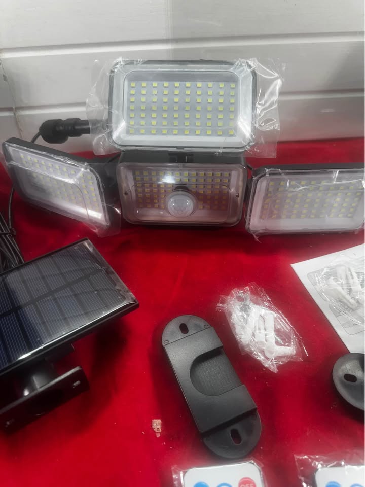 Outdoor Solar Motion Sensor Lights, Waterproof, with Remote for Patio/Yard/Garden, 2 Pack