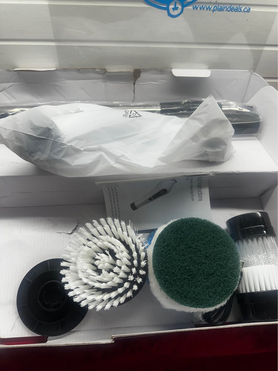 New Electric Spin Scrubber ANS 8050, Electric Bathroom Scrubber with 7 Replaceable Brushes 25W