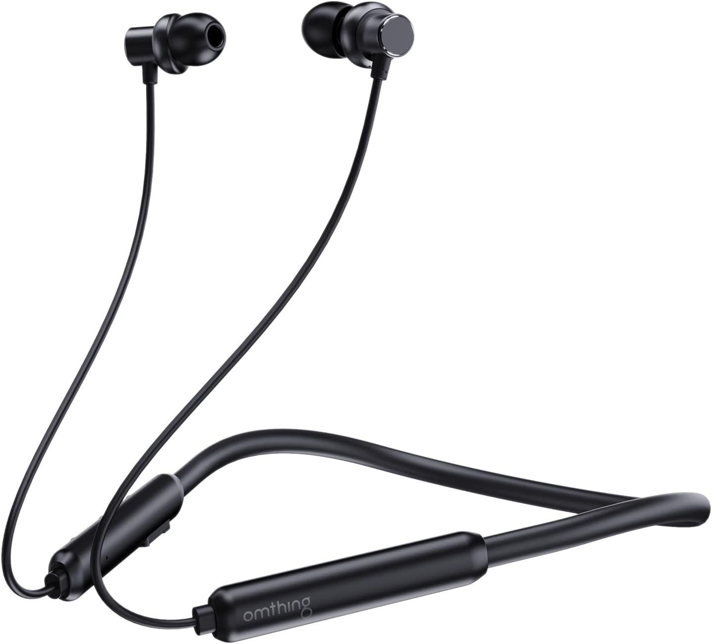 1MORE EO008 Wireless Neckband Earphones, Bluetooth 5.0, AI Voice Assistant, Black