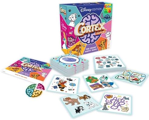 Cortex Challenge Disney : Memory & Reflex Family Game, 2–6 Players, Ages 6+
