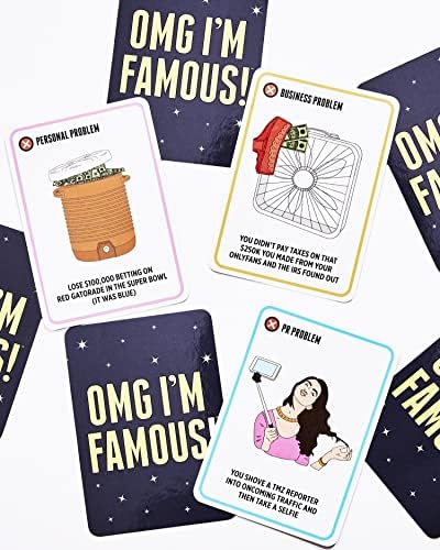 OMG I'm Famous : Strategic Party Card Game, 2-6 Players, Ages 17+