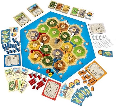 Catan 5th Edition : Family Board Game, 3-4 Players, Age 10+