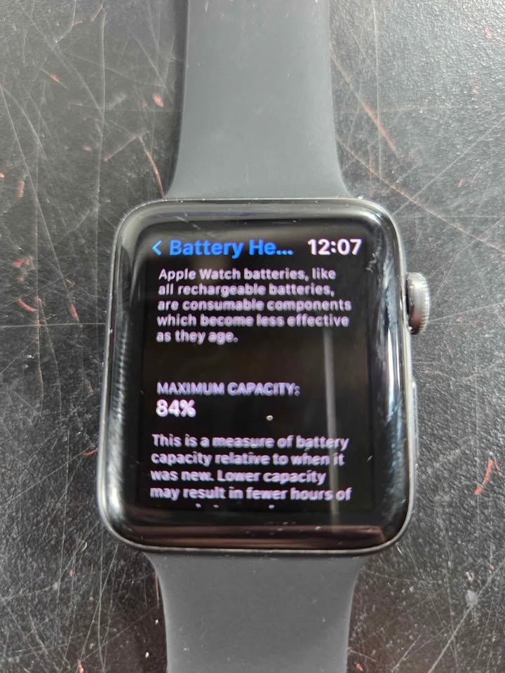 Apple Watch Series 3 - 42mm GPS Model w/ New Band & Minor Scuff, 84% Battery