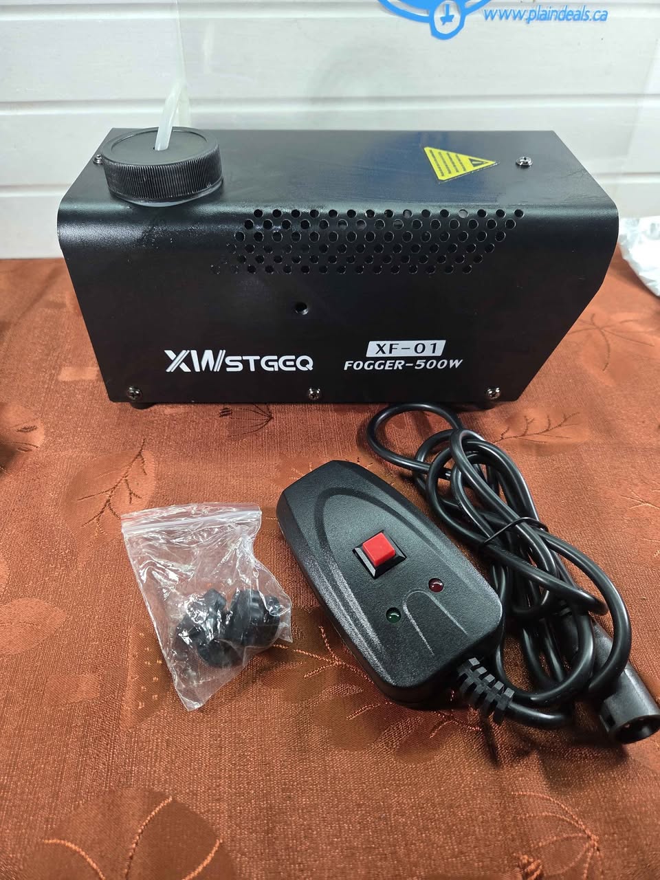 500W Halloween Fog Machine, Portable Smoke Maker for Parties with Dual Temp Controllers