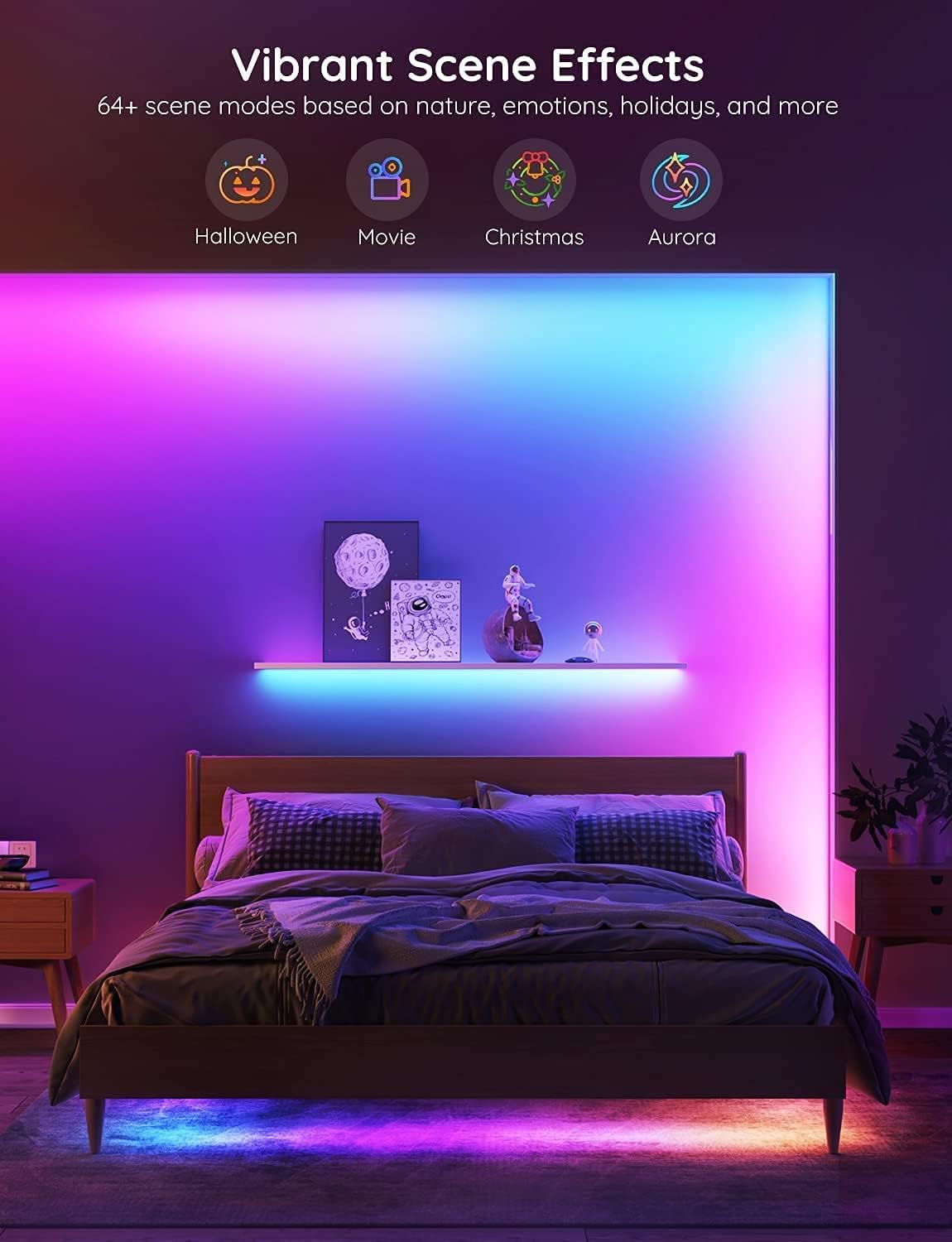 New Govee RGBIC LED Strip Lights, Segmented App Control, Music Sync, 32.8ft (2 x 5 m rolls), H6126