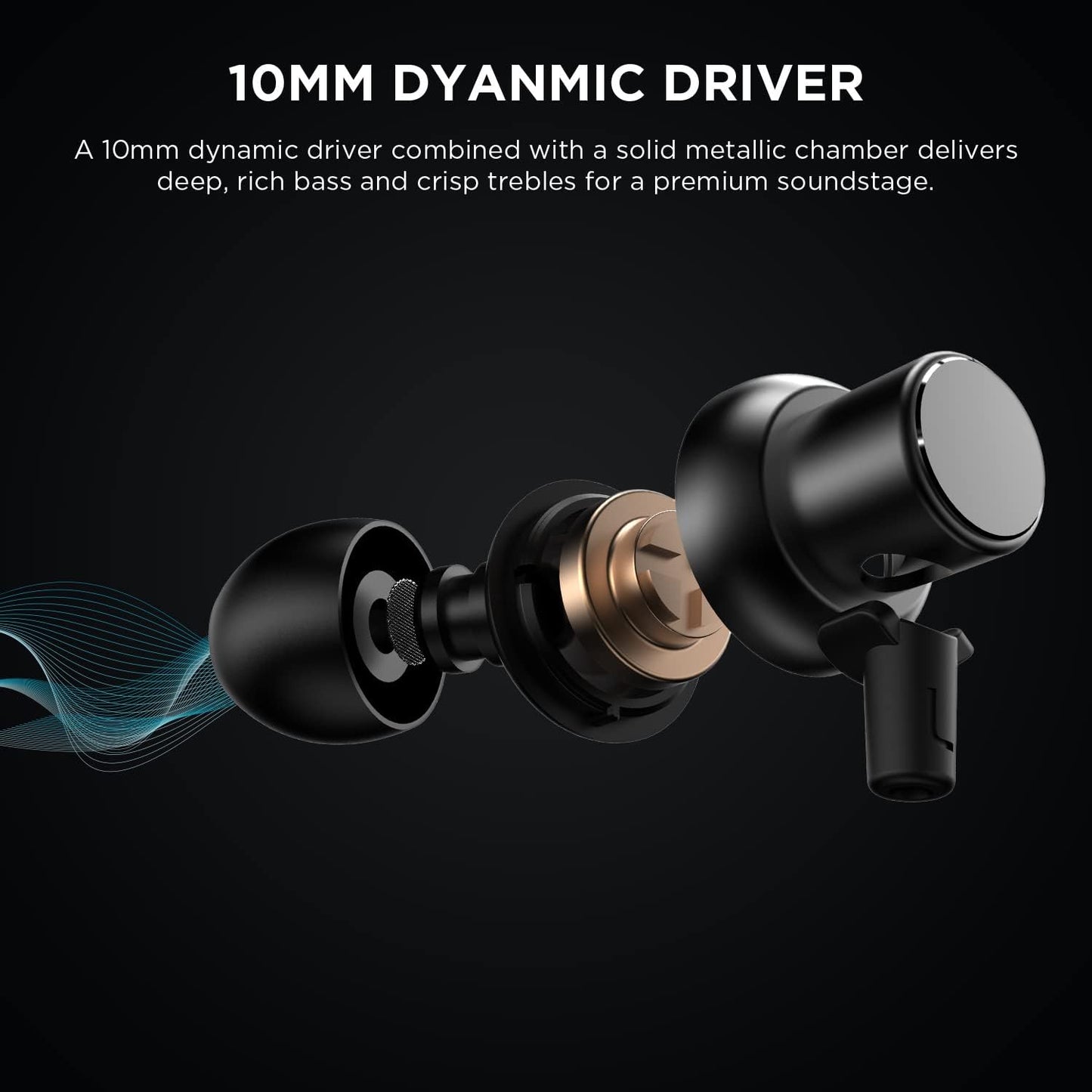 1MORE EO008 Wireless Neckband Earphones, Bluetooth 5.0, AI Voice Assistant, Black