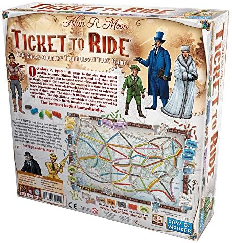 Ticket to Ride : Strategy Family Board Game, 2-5 Players, Ages 8+