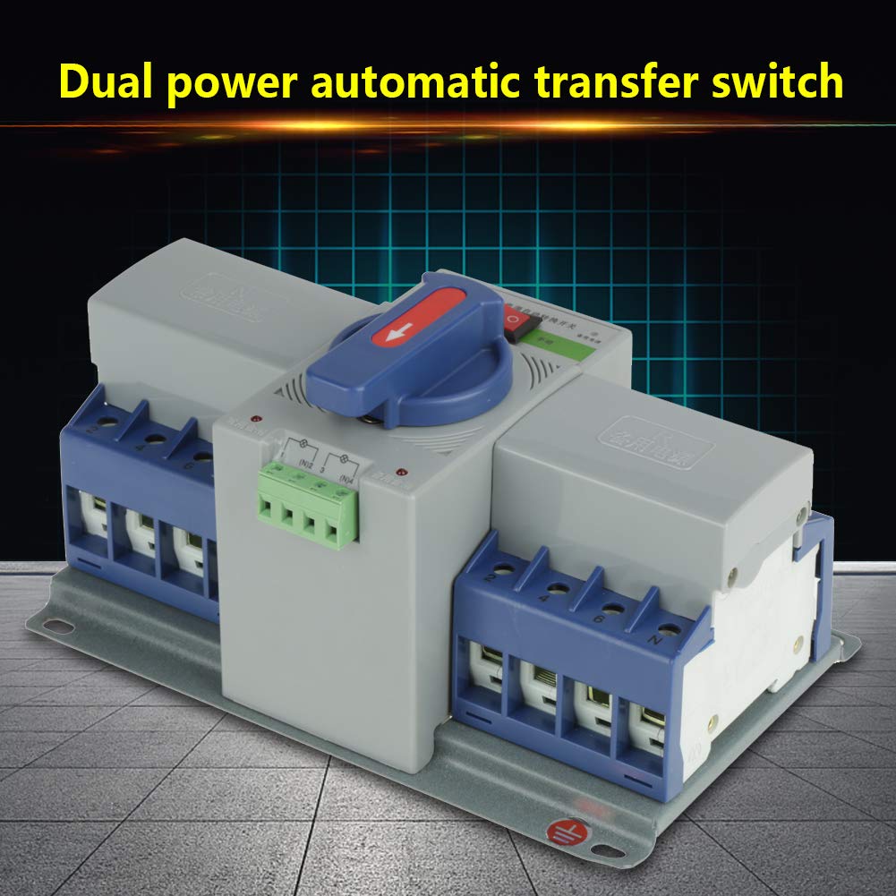 Transfer Switch, 220V 63A ZGQ1M - 63/4P Dual Power Transfer Mini Automatic Circuit Breaker