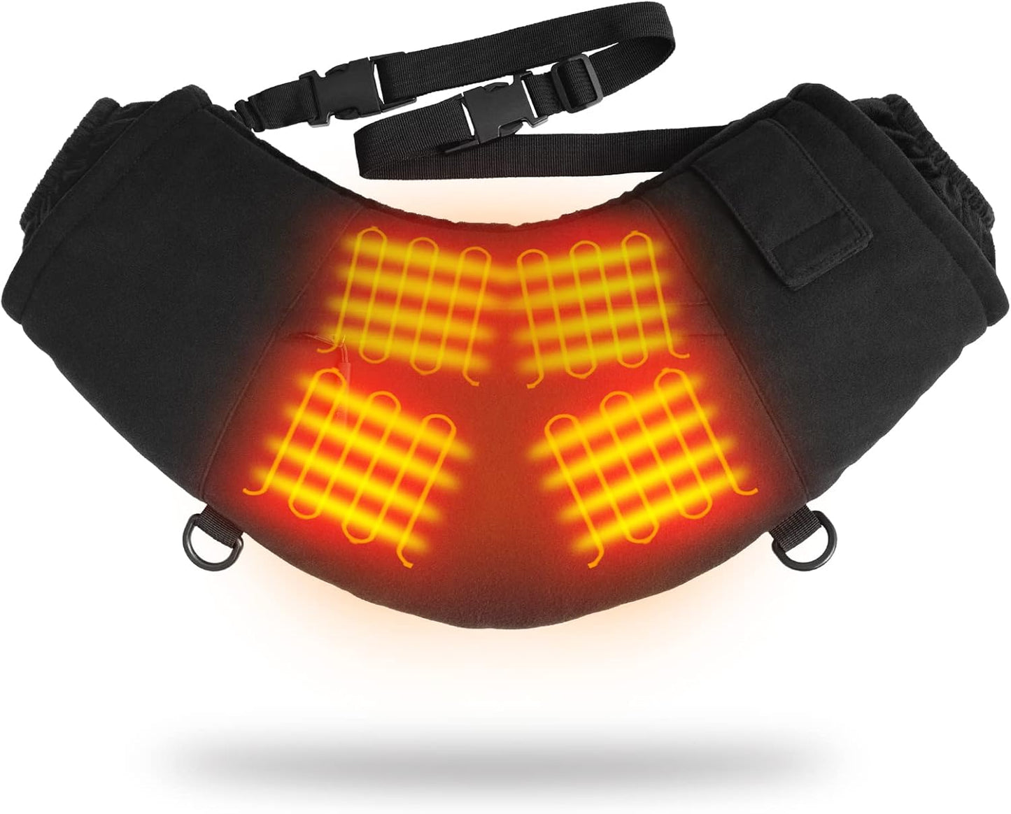 Heated Hand Warmer Pouch, Rechargeable Battery, 4 Heat Areas/Modes, PTAHDUS