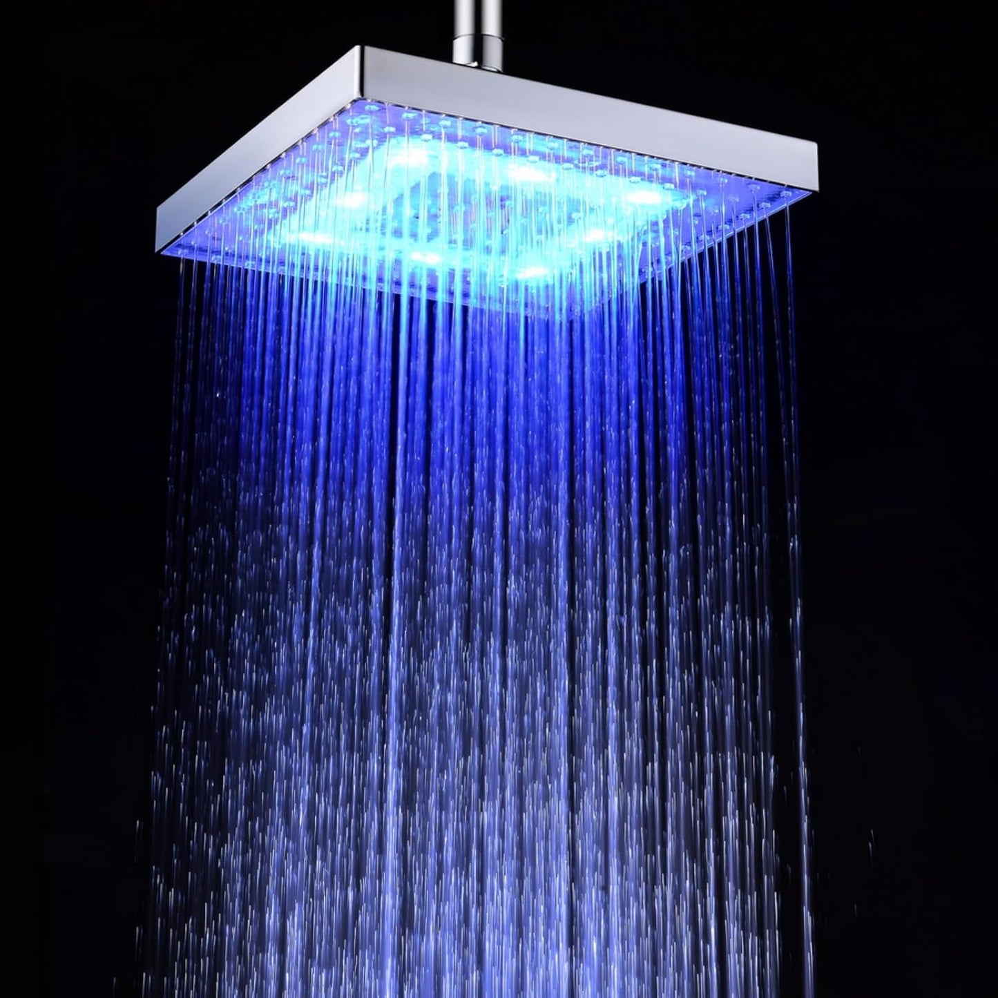 Atopskins LED Shower Head, Color Changing, 8 inch, Rainfall, High Pressure