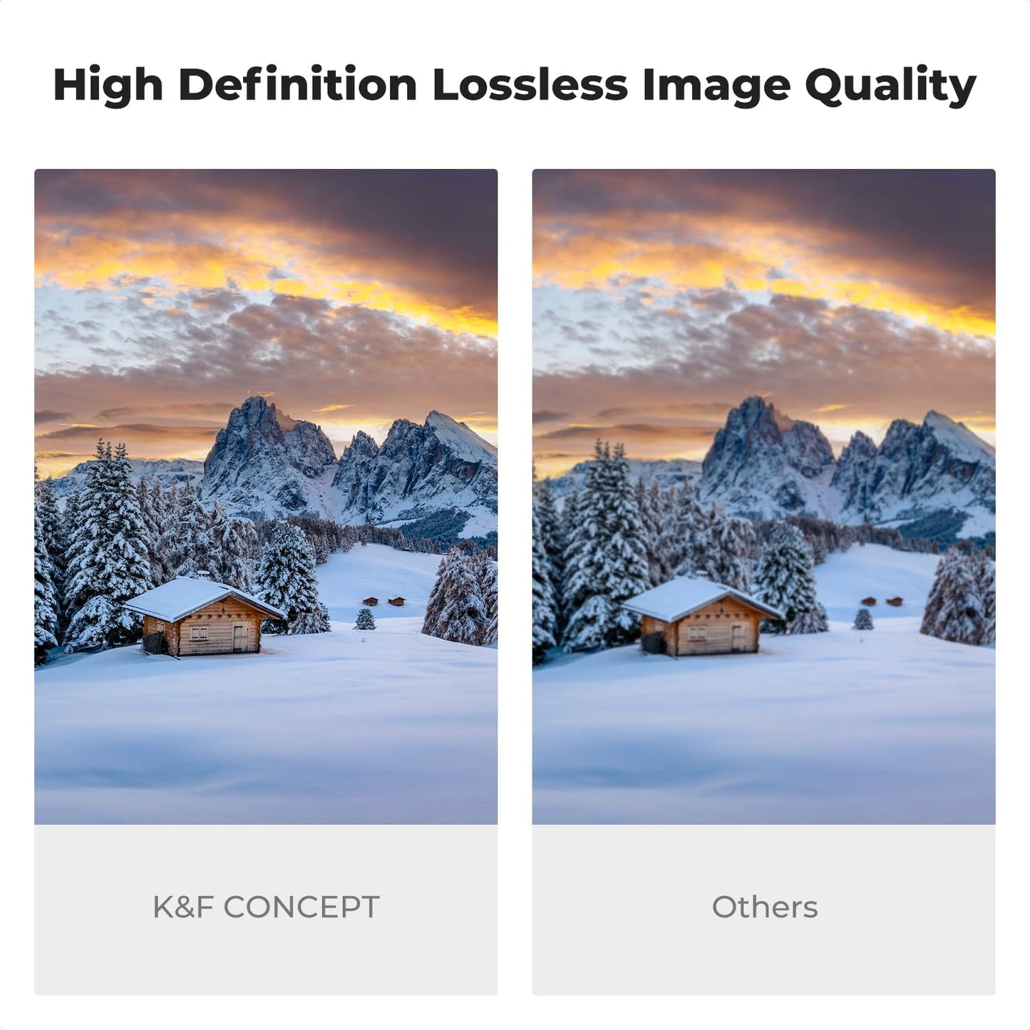 82mm Variable ND Filter ND2-ND400 (1-9 Stops), HD 28 Multi-Coated Glass, Nano-X, K&F Concept