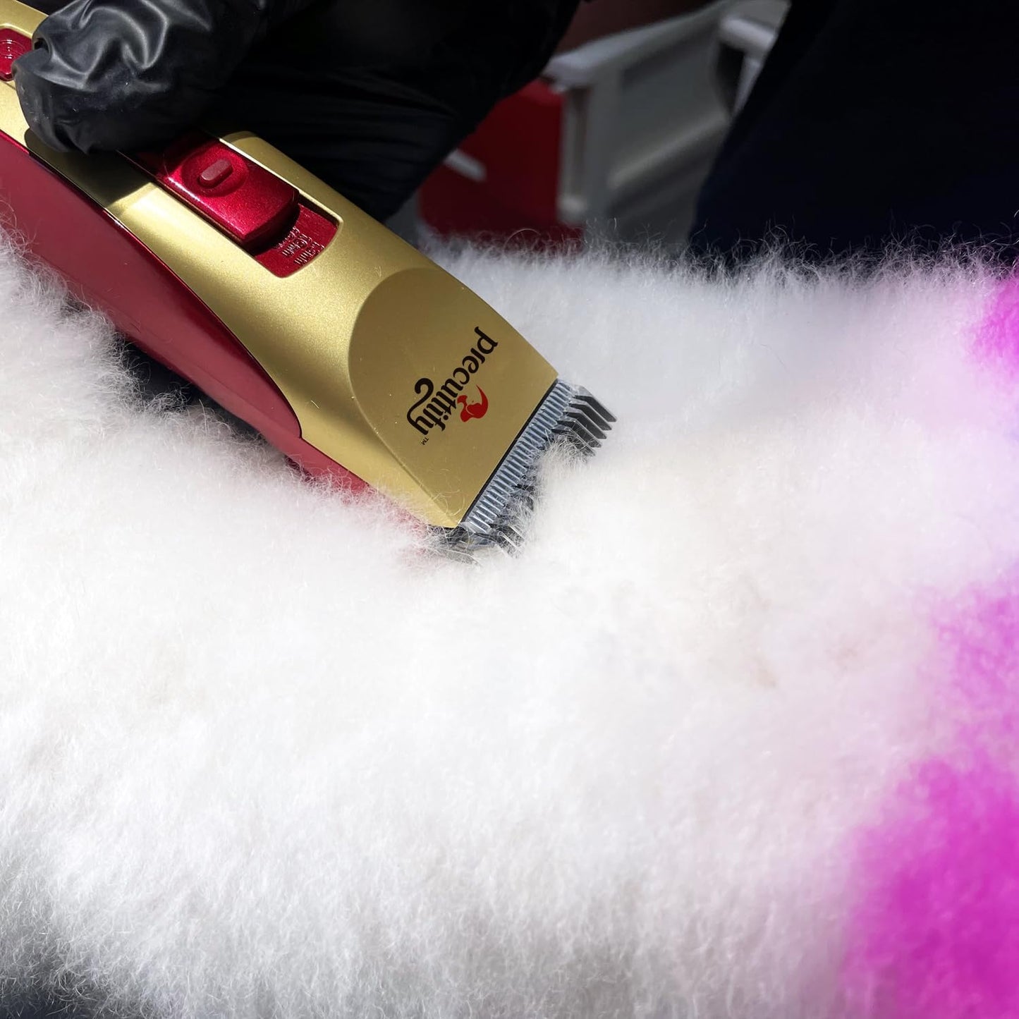 Dog Clippers, Professional, 2-Speed, Low Noise, Rechargeable, for Thick Coats, Precuttify