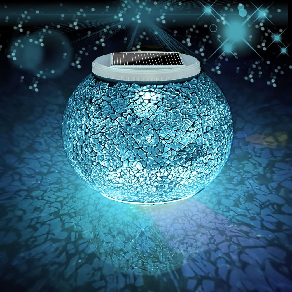 New Aukora Solar Glass Ball Lights, Color Changing, Waterproof, Outdoor/Indoor - Multiple Available