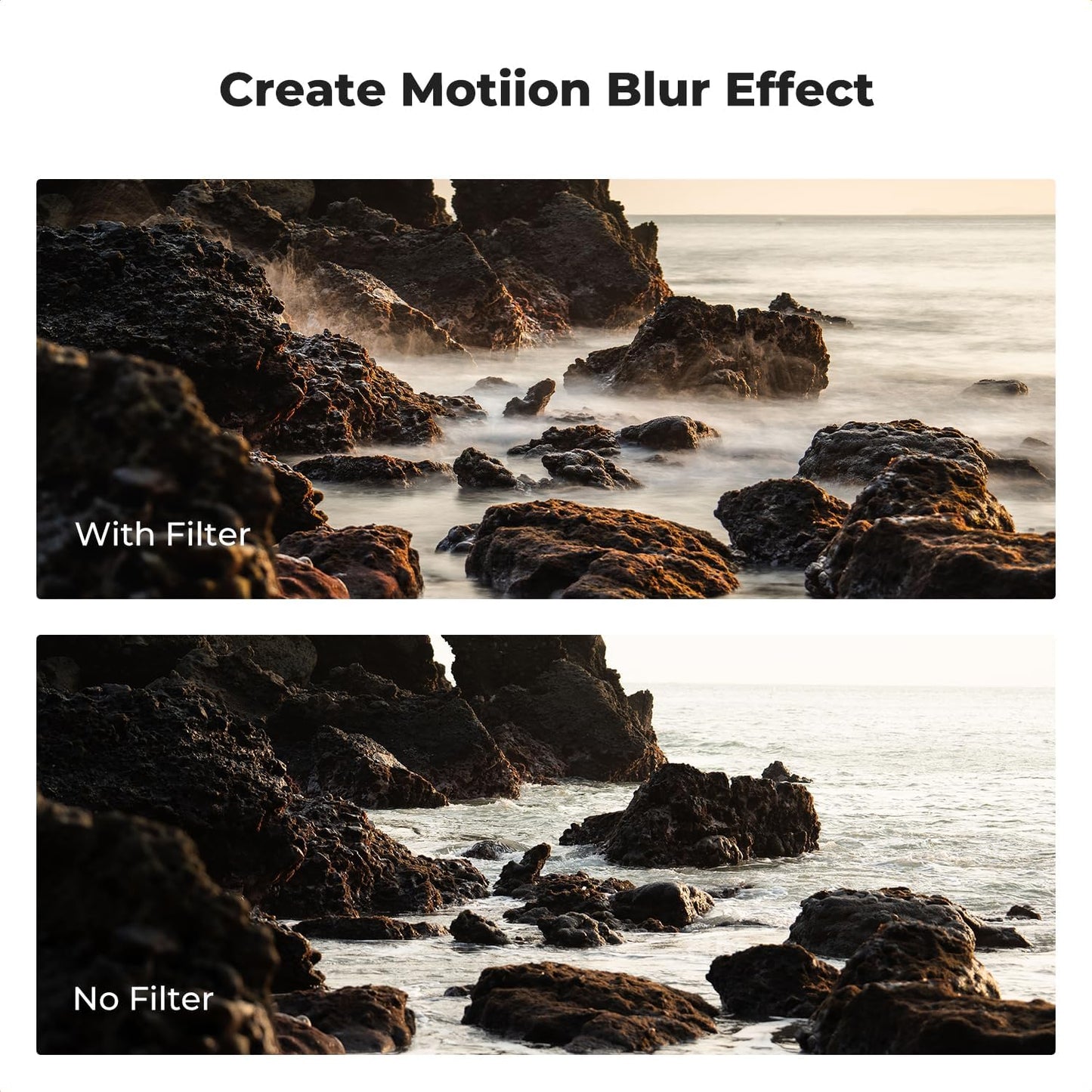 82mm Variable ND Filter ND2-ND400 (1-9 Stops), HD 28 Multi-Coated Glass, Nano-X, K&F Concept