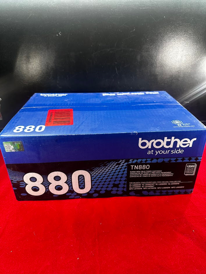 New TN880 Toner Cartridge, Super High Yield, Black, 12,000 Pages, Brother