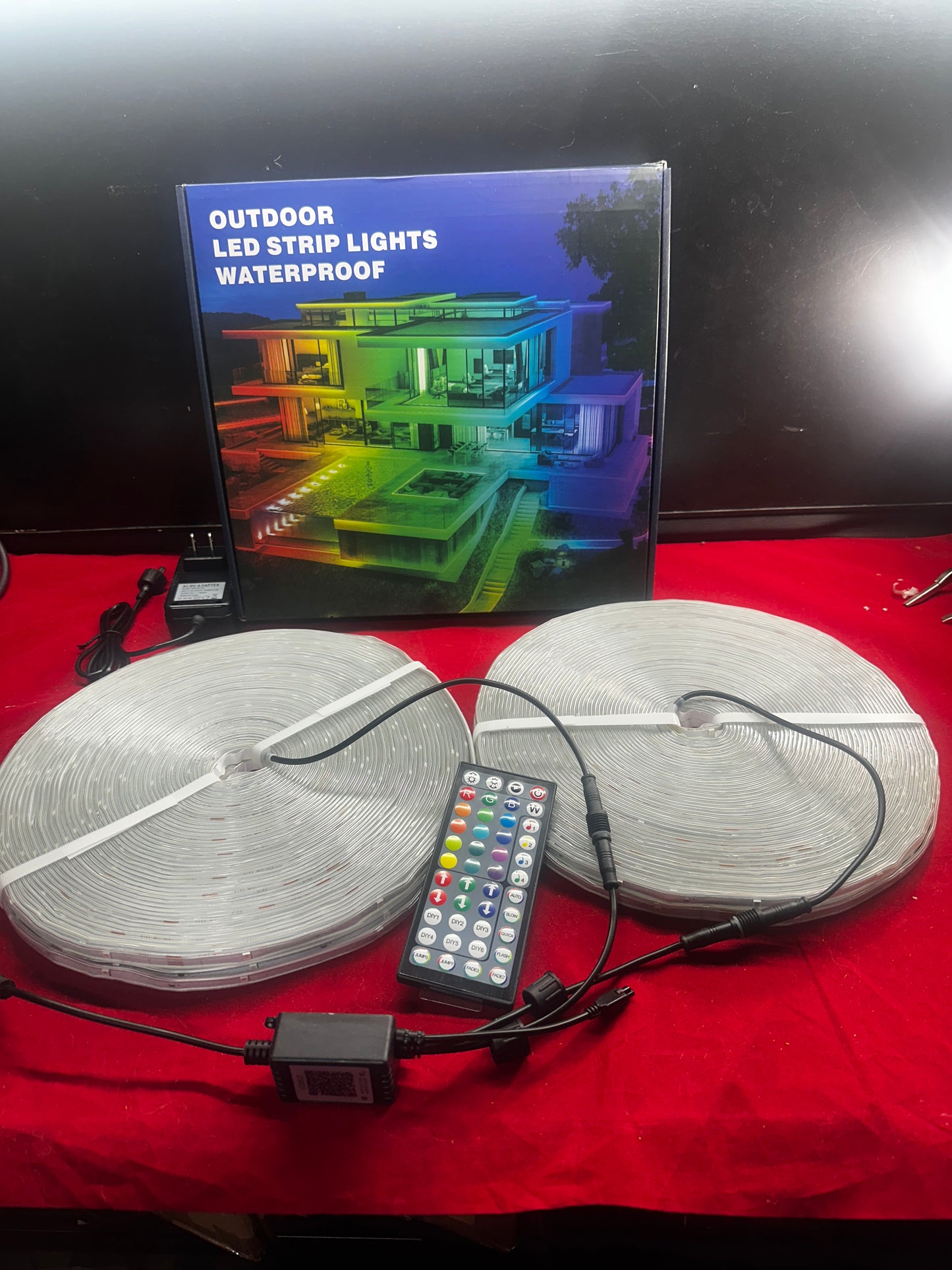300ft Outdoor LED Strip Lights, Waterproof, Bluetooth App, Music Sync, AILBTON
