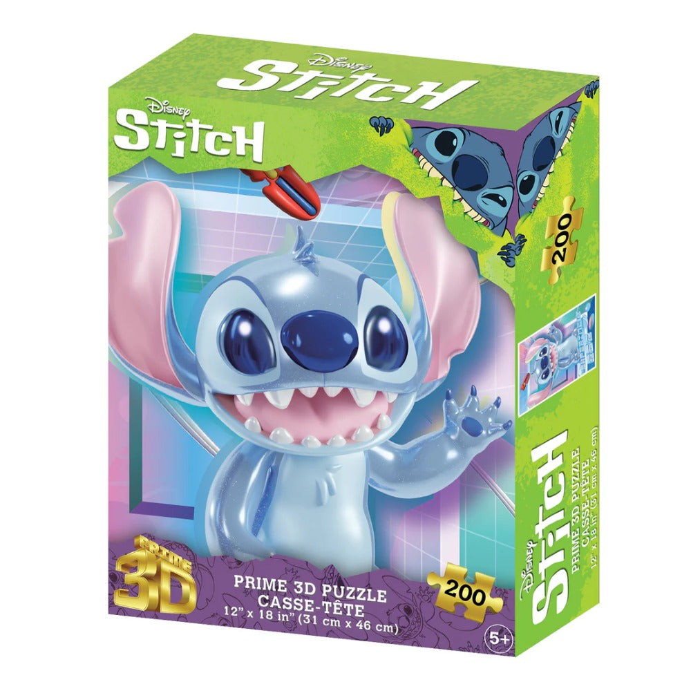 Disney Stitch Glow : Prime 3D Lenticular Puzzle, 200pc, 6+, 12" x 18"
