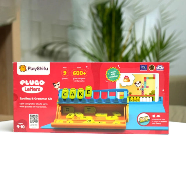 Plugo Letters, Word Building with Stories & Puzzles, STEM Toy for Kids 5-10