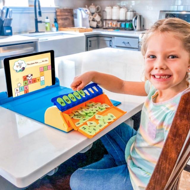 Plugo Letters, Word Building with Stories & Puzzles, STEM Toy for Kids 5-10