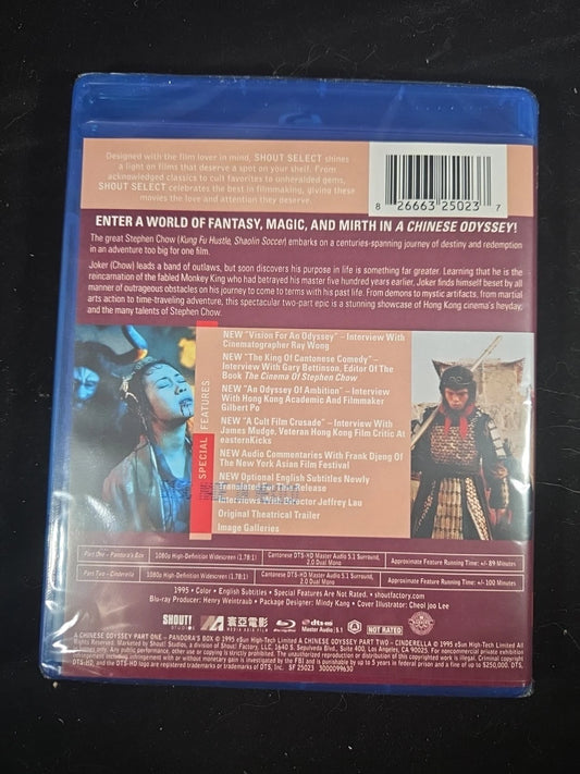 A Chinese Odyssey Parts 1 & 2 | Blu-Ray | New Factory Sealed