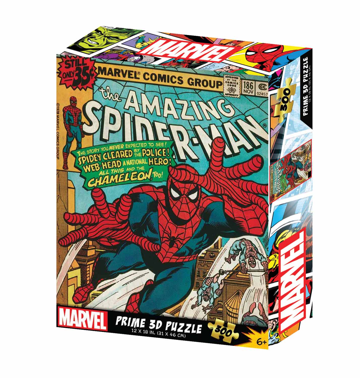 The Amazing Spider-Man : Prime 3D Puzzle, 300 Pieces, 6+, 12" x 18"