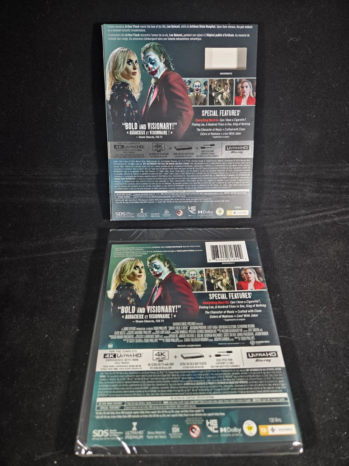 Joker: Folie A Deux | 4K Ultra HD | Slipcover, Bilingual | New Factory Sealed