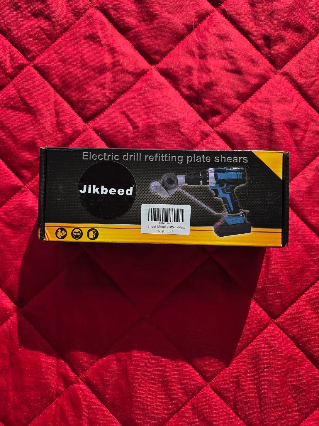 Metal Nibbler Drill Attachment, Sheet Metal Cutter Adapter, Electric Drill Shears, Cuts 21 Gauge Metal