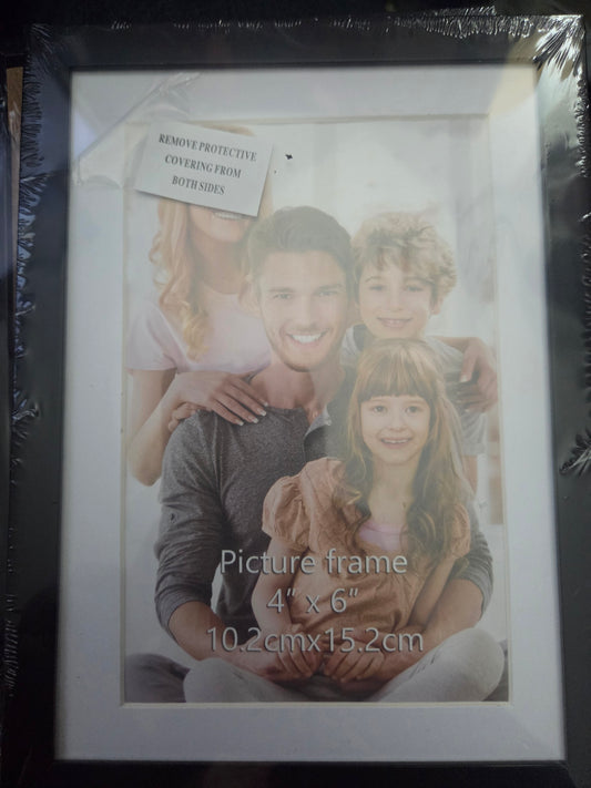 Black 5x7 Picture Frame Set of 10, for 4x6 with Mat or 5x7 Without, Table Top & Wall Mount, Lavezee