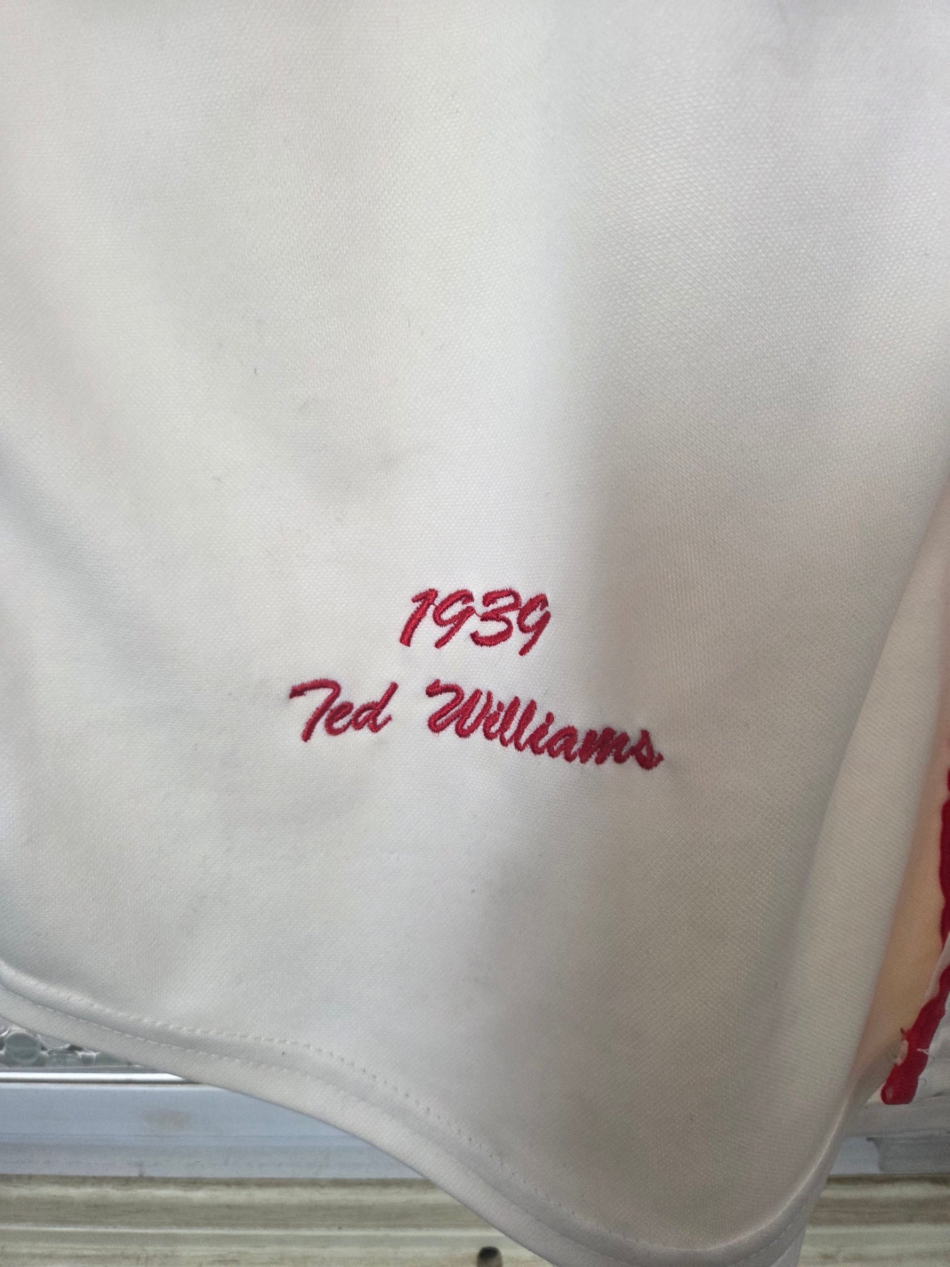 Ted Williams Boston Red Sox 1939 Cream Jersey - Used - Size 50 - Mitchell & Ness