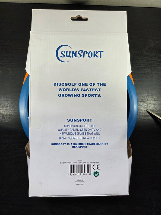 Sunsport Discgolf Startset 3-pack