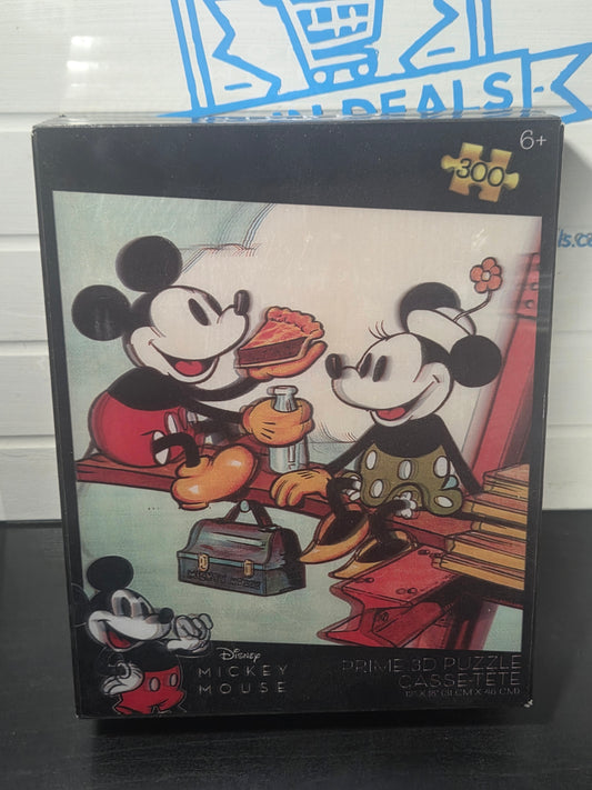Disney Mickey Mouse "Lunch" : Prime 3D Lenticular Puzzle, 300pc, 6+, 12" x 18"