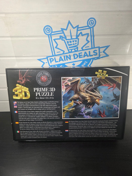 Brand New - Dragon Clan : Prime 3D Lenticular Puzzle, 500 Pieces, 6+, 24" x 18"