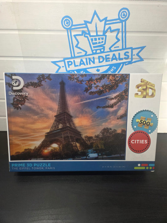 The Eiffel Tower : Prime 3D Lenticular Puzzle, 500 Pieces, 6+, 24" x 18"