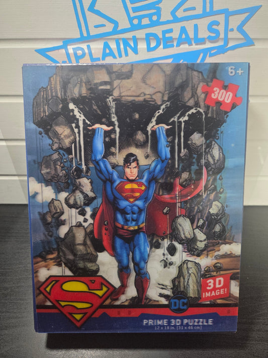 Superman Super Strength : Prime 3D Lenticular Puzzle, 300pc, 6+, 12"x18"