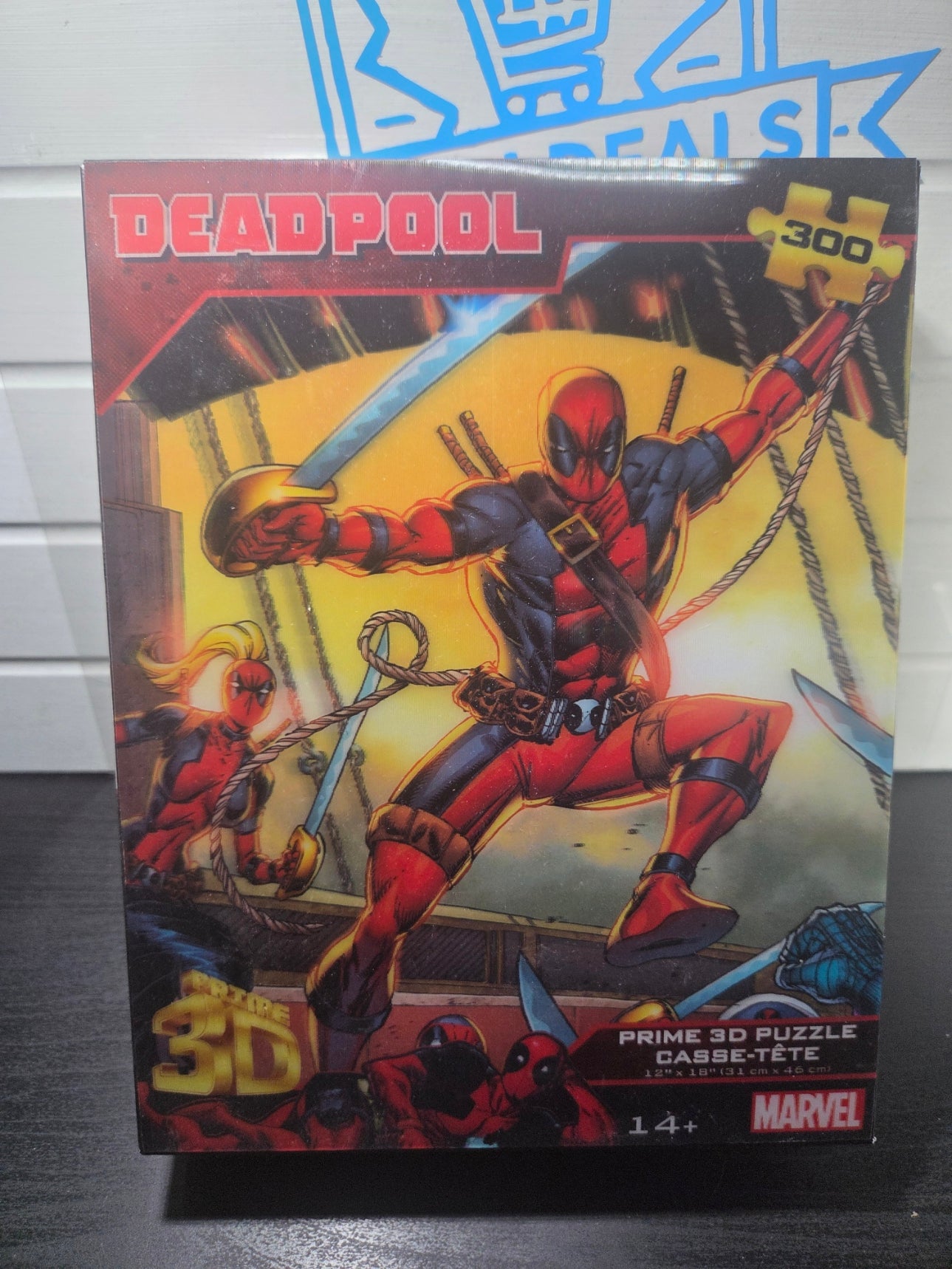 Marvel Deadpool Sword : Prime 3D Lenticular Puzzle, 300pc, 6+, 12"x18"