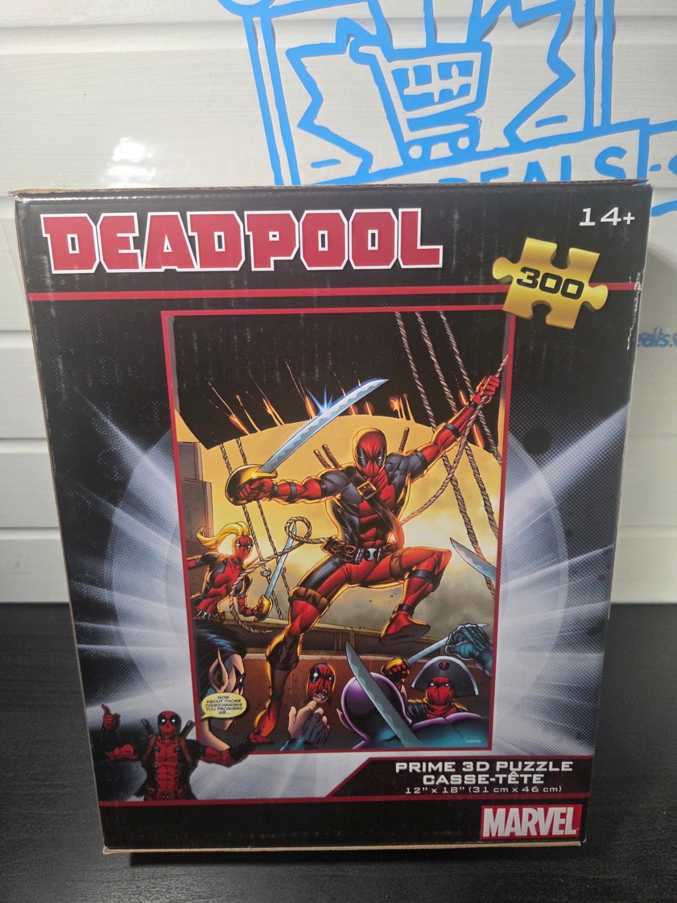 Marvel Deadpool Sword : Prime 3D Lenticular Puzzle, 300pc, 6+, 12"x18"