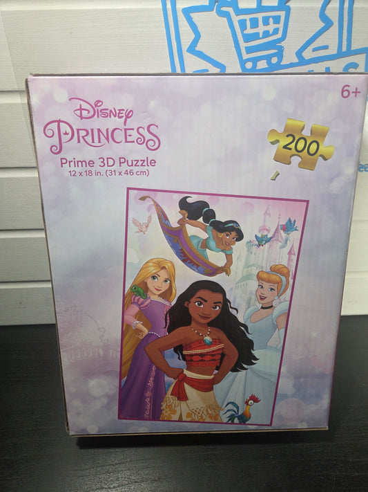 Disney Princess : Prime 3D Lenticular Puzzle, 200 Pieces, 6+, 12" x 18"