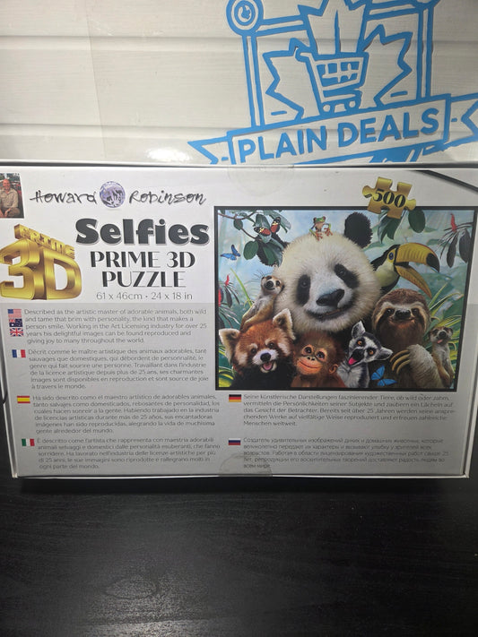 Selfies : Prime 3D Lenticular Puzzle, 500 Pieces, 6+, 24" x 18"
