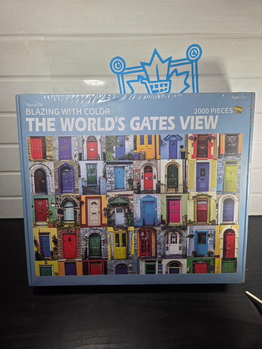 Factory Sealed Puzzle - 2000 Pieces, Blazing with Color the World's Gates View, 70 x 100 cm