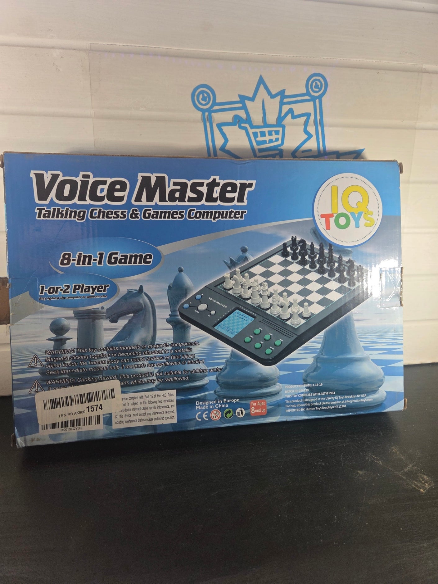 Voice Master Talking Chess & Games Computer, 8 in 1, Open Box, Ages 8+