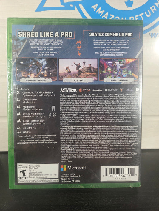 Tony Hawk’s Pro Skater 3+4 Xbox Series X Xbox One Game Activision Brand New Sealed